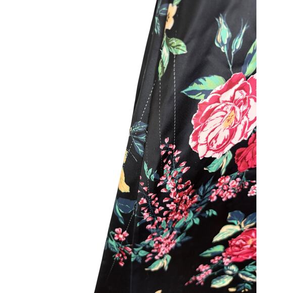 Lovers and Friends Arianna Floral Gown Bow Garden Prom Formal Party Black XS - Picture 11 of 13